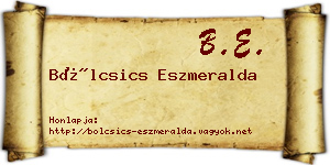 Bölcsics Eszmeralda névjegykártya
